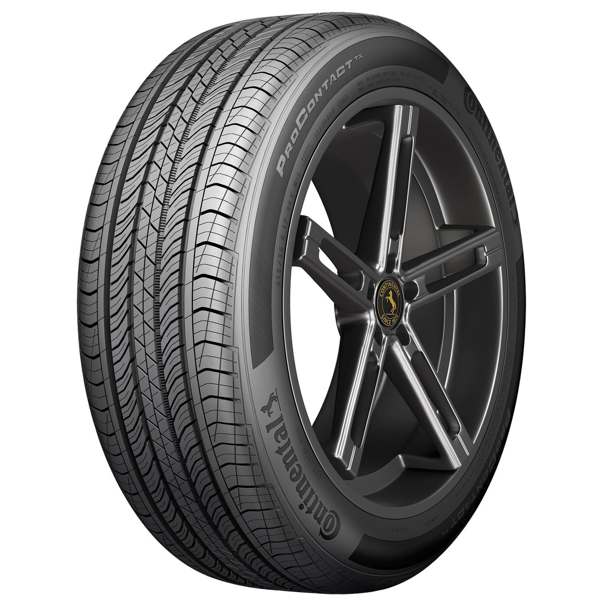 1 New Continental Procontact Tx - 185/60r15 Tires 1856015 185 60
