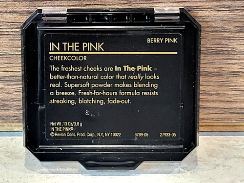 Vintage Revlon IN THE PINK Blush berry colored powder full size NWOB ss1 - Picture 2 of 2