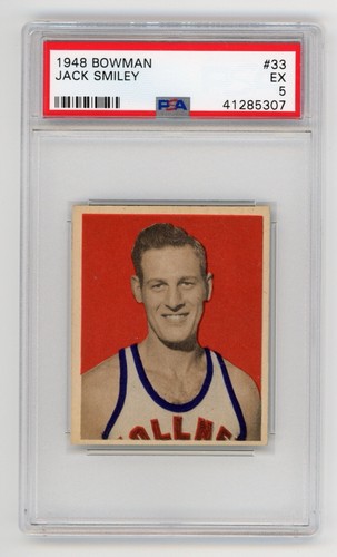 1948 Bowman Basketball Jack Smiley PSA 5 Rookie Card #33 Zollner Pistons