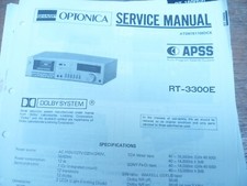 Sharp RT-33OOE OPTONICA   Cassette Deck   ORIGINAL  Service Manual