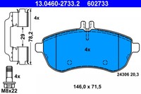 BremsbelÄGe DB P. W204 C180-300 Ohne Sport