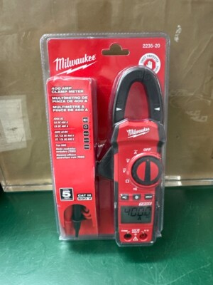 Milwaukee 2235-20 400 Amp Clamp Meter CAT III 600V AC/DC True-RMS (E10040676)