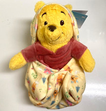 BNWT Disney Babies Winnie the Pooh in Swaddle / Blanket Pouch 10" Plush Toy