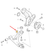 Brazo de control de suspensión delantero derecho VOLVO XC40 32211430 NUEVO ORIGINAL
