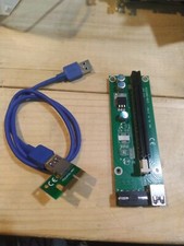 LOT of 17 PCI-E 1x to 16x Powered USB 3.0 GPU Riser Extender Adapter Rigs Mining
