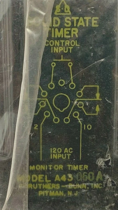 NEW STRUTHERS-DUNN A43060A SOLID STATE TIMER MODULE, 0-60SEC, 120VAC - Image 3 of 3