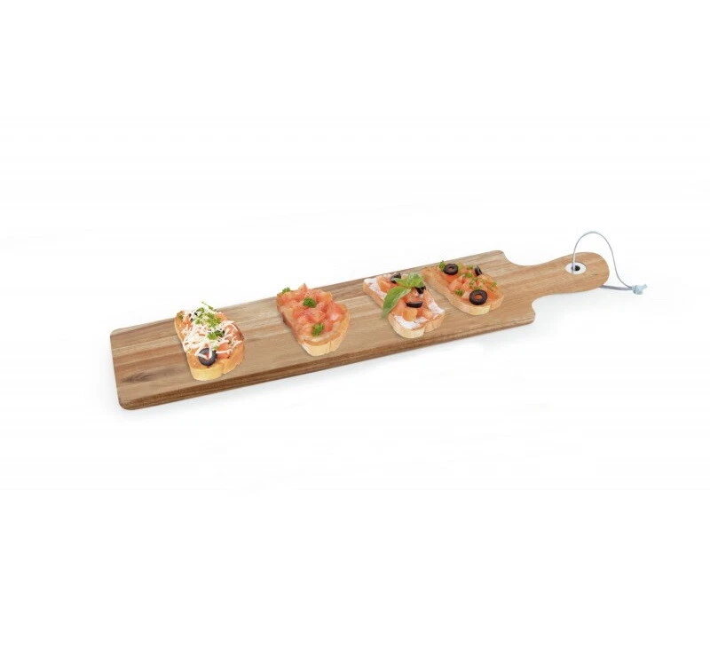 Tagliere Rettangolare in Legno di Acacia BRANDANI 55 x 12 cm Vassoio a Servire, fotografia 7 di 9