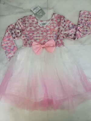 Mermaid Tulle Party Dress 2-3years Old, Birthday, Long Sleeve