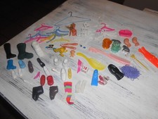 Big Lot of assorted Doll parts accessories clothes and more