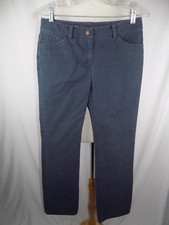 Brooks Brothers 346 Lucia Fit Slacks Pants Woman  s Navy Blue sz 6 Cotton Blend