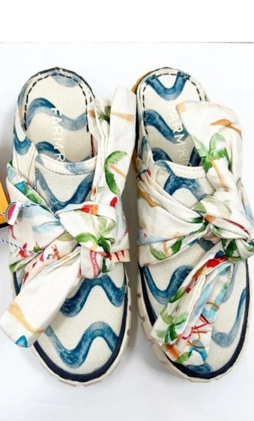 FARM Rio Copacabana Mule Bow Sneakers Size Eua 11 | eBay display picture 1