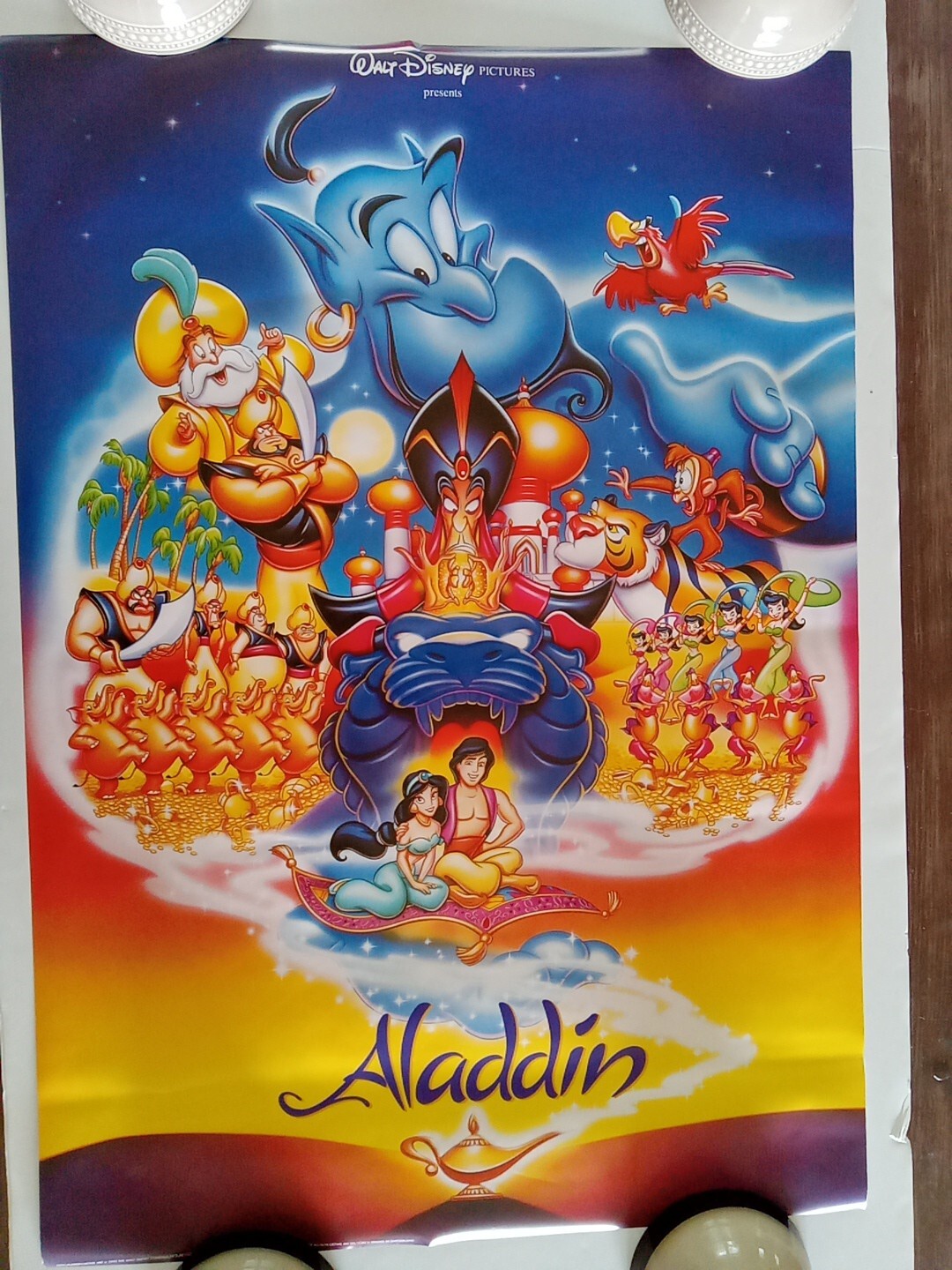 Vintage Walt Disney's Classic ALADDIN 1992 Original 27x40 One Sheet ...