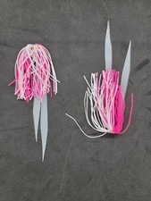 100 Silicone Fishing Skirt 4" in/ 10 cm Glow Tail Fishing Lure Rig Teaser Tackle