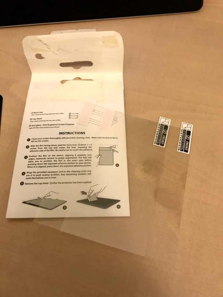 Anti-scratch screen protector for Kindle fits Kindle Touch, Kindle Paperwhite - Image 2 of 2