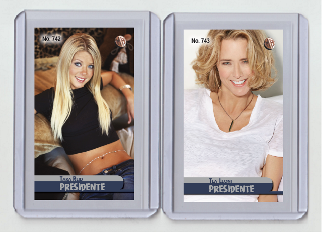 Tea Leoni rare MH Presidente #'d 1/3 Tobacco card no. 743