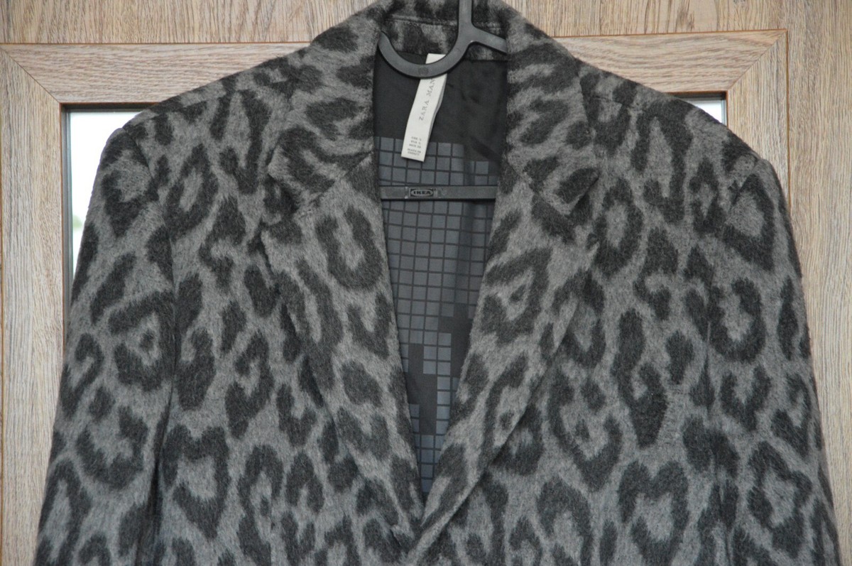 ZARA MEN Rare Bloggers NEOPUNK LEOPARD animal PRINT Gray ZARA MEN Rare Bloggers NEOPUNK LEOPARD animal PRINT Gray