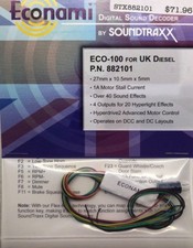New Soundtraxx 882101 Econami ECO-100 for UK Diesel Sound Decoder - Authorized
