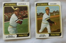 1974 Topps Pittsburgh Pirates Baseball Card Pick one