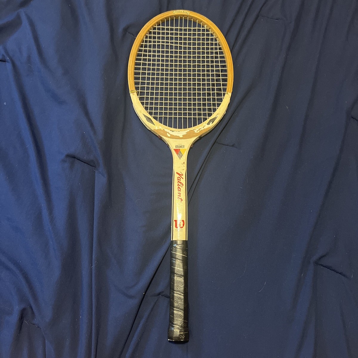 Vintage Wilson Valiant Jack Kramer Wood Tennis Racket with