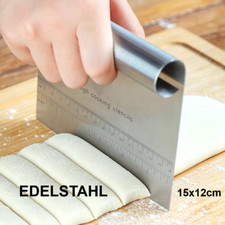 Teigschaber XL Edelstahl Abstecher Teiler Schaber Spachtel Teigschneider groß