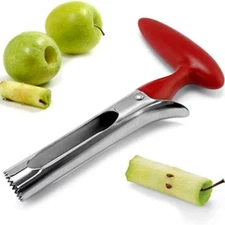 Fruit Apple Corer Pear Tools Stainless Steel Kitchen Twist Easy Core Remover US