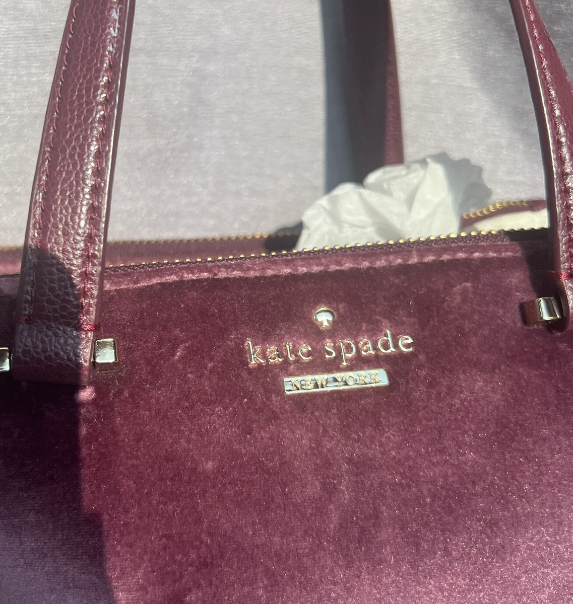 Kate Spade Dawn Place Velvet Mini Kona Satchel Crossbody Kate Spade Dawn Place Velvet Mini Kona Satchel Crossbody