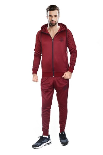 New Mens Tracksuit Top Full Zip Hoddie Original Tricot Polyester,Stripe Design - Picture 17 of 21