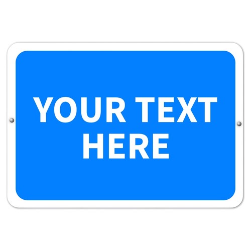 Personalized Aluminum Metal Sign Customized With Custom Text 8" x 12" Size - Picture 15 of 16
