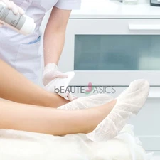 200 Pcs Disposable Nonwoven White Booties Foot Protection Spa Treatments (DFC01)