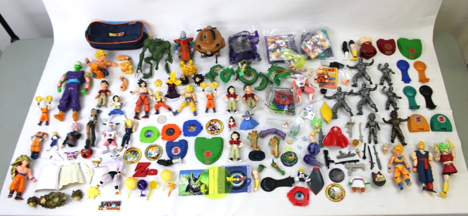 Huge Lot Dragon Ball Z Toys- Figures, Accessories, and More 100+ Pieces