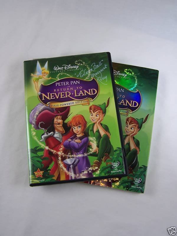 Autographed By Original Tink the Peter Pan Return to Neverland DVD