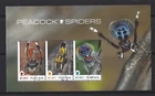 AUSTRALIA 2023 PEACOCK SPIDERS MINIATURE SHEET FINE USED