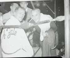 Tony Zale Smiling After Boxing Match 1946 OLD BOXING PHOTO
