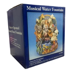 Battery Operated Tabletop Musical Water Fountain Ornament Batteries Not Included