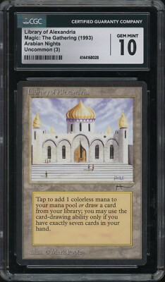 CGC 10 Gem Mint Arabian Nights - Library of Alexandria - MTG - BGS