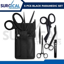 First Responder Shears EMT/Scissors Combo Pack with Holster, Tactical All Black