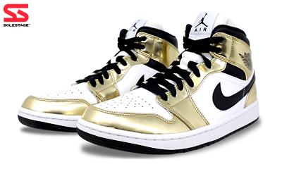 jordan 1 metallic gold stock x