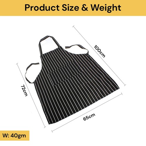 Apron Hanging Neck Cooking Kitchen Apron Bib Baking Bar BBQ Chefs w/ 2 Pockets - Picture 8 of 14