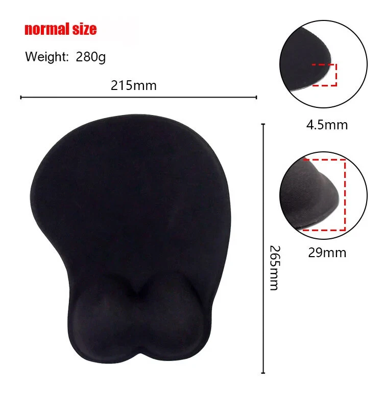 Genshin Impact Varesa 3D Oppai Boob Mouse Pad Wrist Rest Mousepad Gift - Image 3 of 3