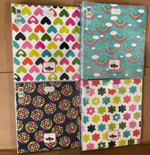 4 Class Act Stationery Pink Light Design 3 Ring 1In Binder 4 Differnet Designs