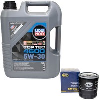 MotoröL Set 5W-30 5 Liter + ÖLfilter FüR Lexus Ls Rx Mini Toyota Corolla Yaris