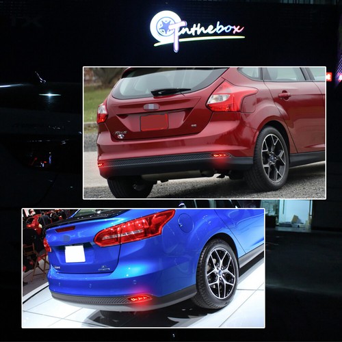 3 IN 1 Rear Tail Fog light Sequential Turn Signal Black For 2012-2014 Ford Focus - Picture 10 of 11