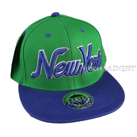 BERRETTO RAP HIP HOP CAPPELLO SNAPBACK CAPPELLINO VISIERA PIATTA NEW YORK  verde | eBay