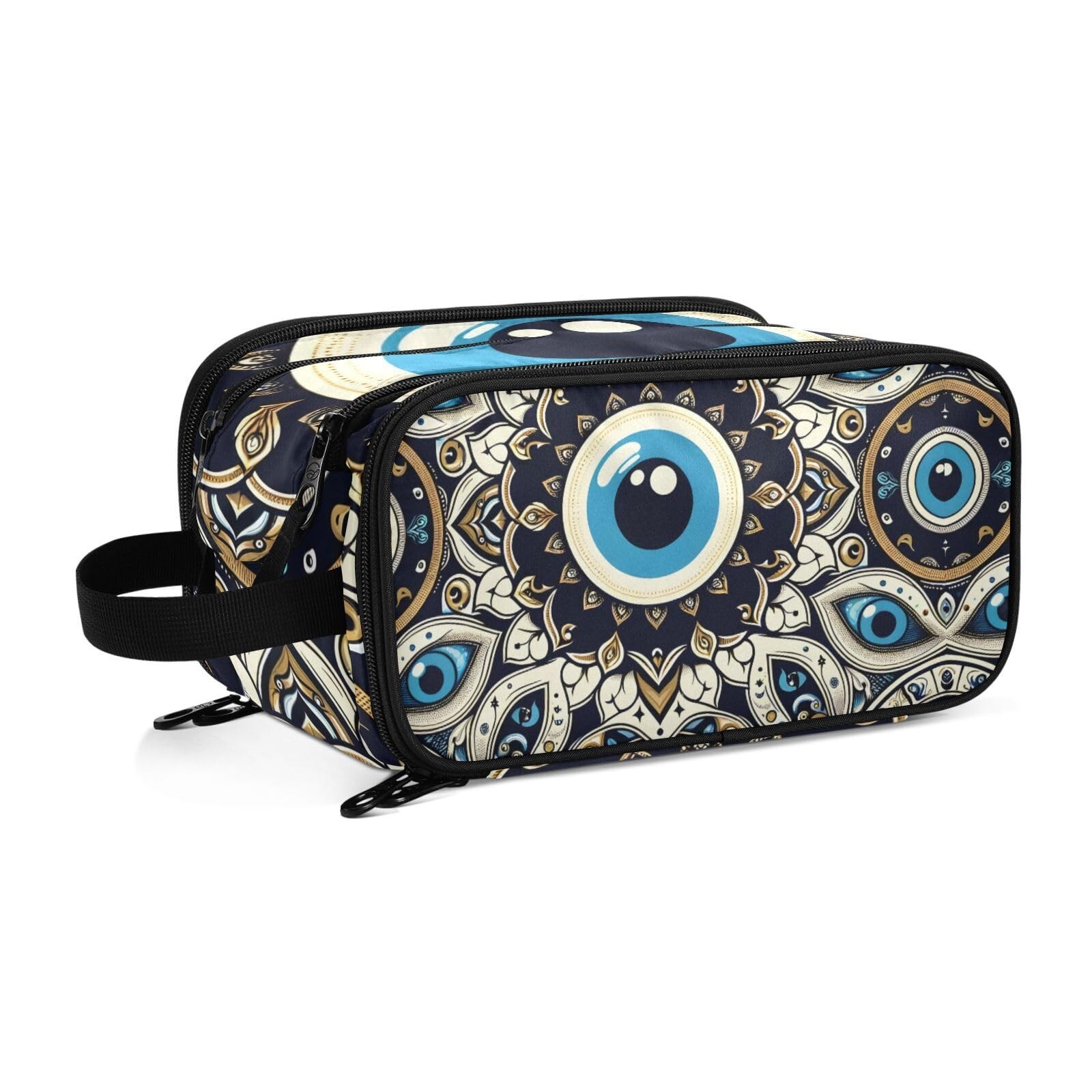 Evil Eye Graffiti Large Capacity Travel Cosmetic Bag for Women
