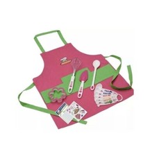 Curious Chef Cooking Kit, 11 Piece Pink  Green Set 