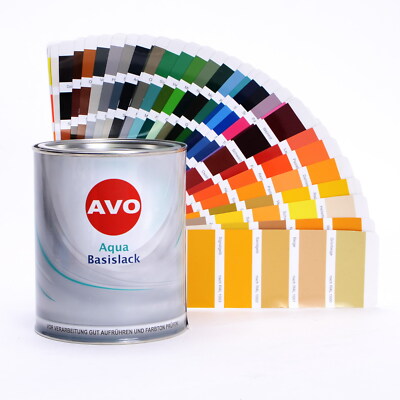 1 Liter 1K AVO Basislack Autolack im RAL Farbton RAL 8001 - RAL 8028  CPW1000S