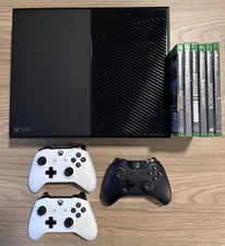 Microsoft Xbox One 500GB Console Black - Comes W/ 3 Controllers, 6 Games