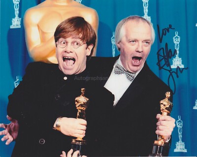 Elton John HAND SIGNED 8x10 Photo Autograph, Rocket Man, Goodbye Yellow Brick G