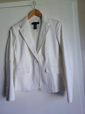 New YORK Company Stretch Sz2 Beige Womans Blazer
