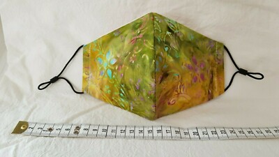 BATIK QUALITÄT GESICHTSMASKE ABDECKUNG - Modisch 4-lagig Waschbar Verstellbar FM11